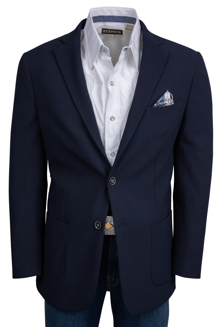 Robert Graham Navy Harston Blazer