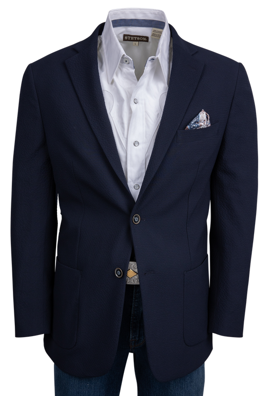 Robert Graham Navy Harston Blazer