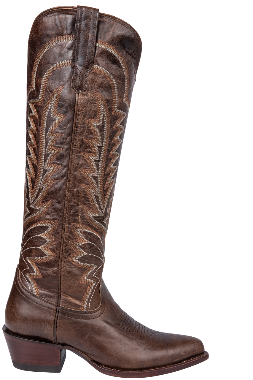 Tecovas Abby Cowgirl Boots - Mocha