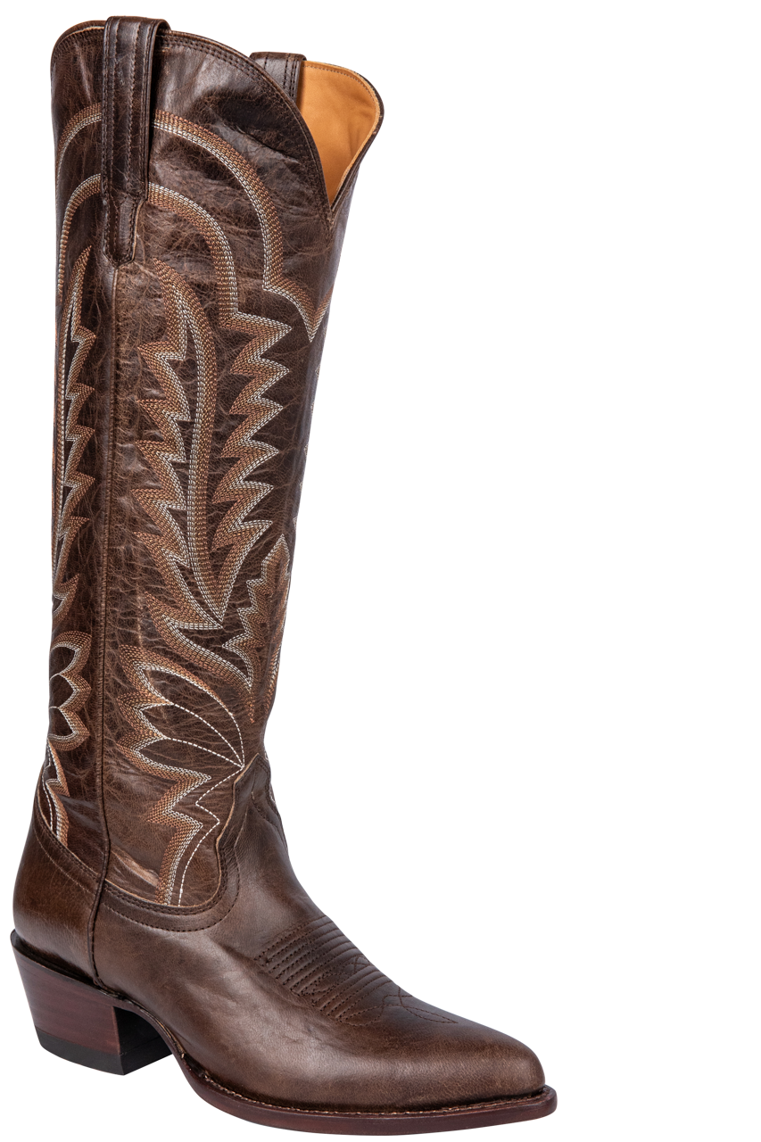 Tecovas Abby Cowgirl Boots - Mocha