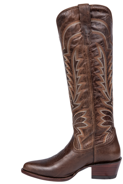 Tecovas Abby Cowgirl Boots - Mocha