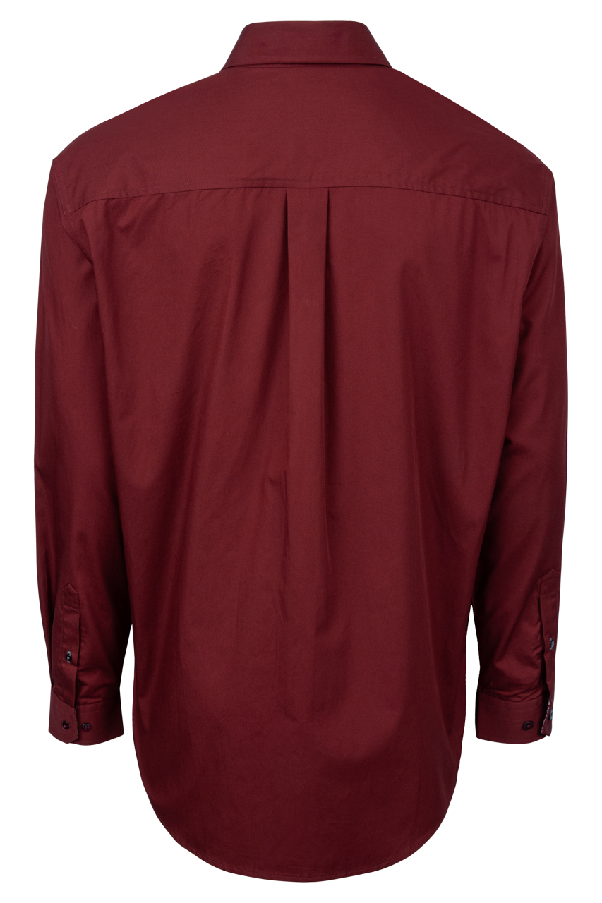 Cinch Classic Fit Button Down Shirt - Burgundy