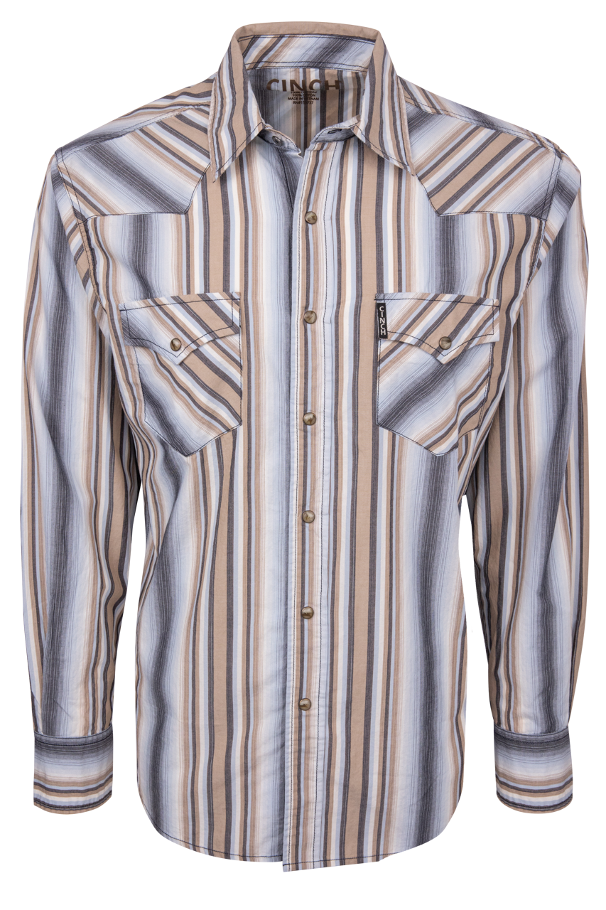 Cinch Mod Stripe Western Snap Shirt