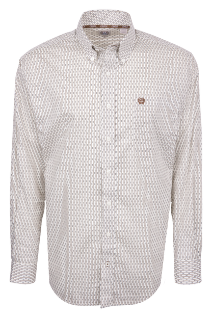 Cinch Dashed Stripe Button Down Shirt