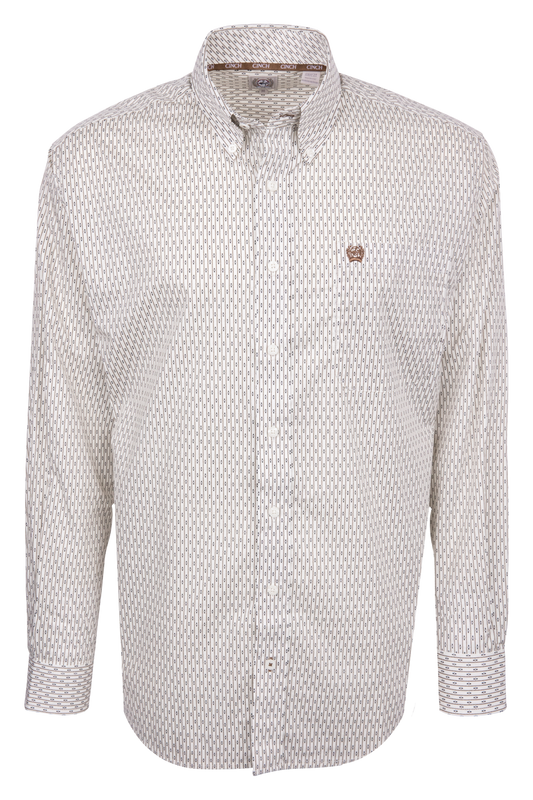 Cinch Dashed Stripe Button Down Shirt