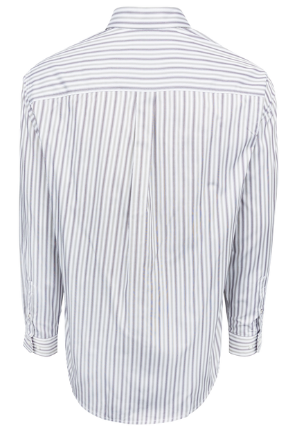 Cinch Tencel Stripe Button Down Shirt - Purple