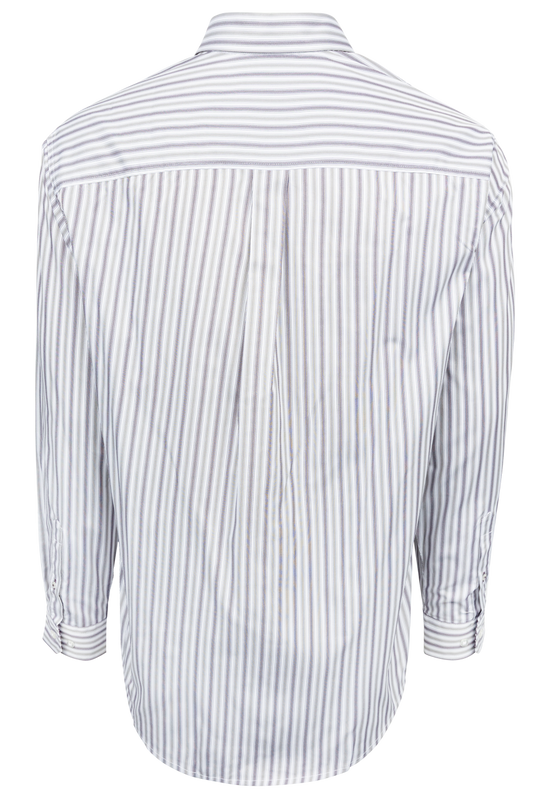 Cinch Tencel Stripe Button Down Shirt - Purple - alternate view