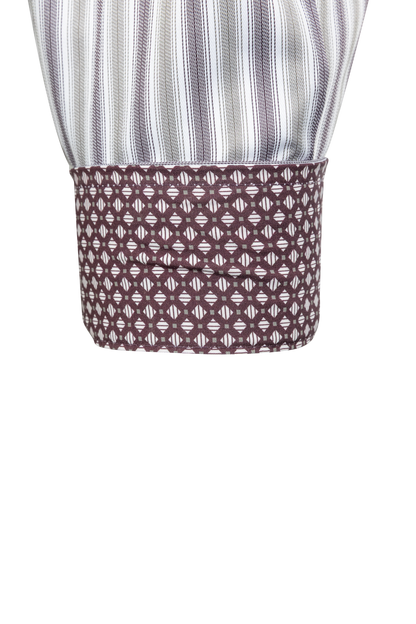 Cinch Tencel Stripe Button Down Shirt - Purple