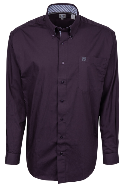 Cinch Classic Fit Button Down Shirt - Purple