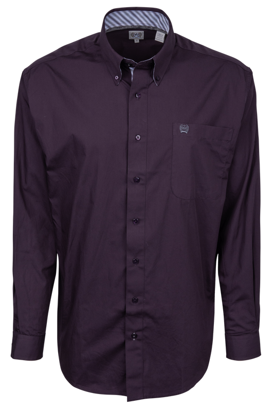 Cinch Classic Fit Button Down Shirt - Purple