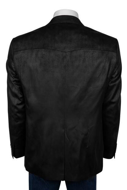 Pinto Ranch True Black Leather Micro Fiber Sport Coat