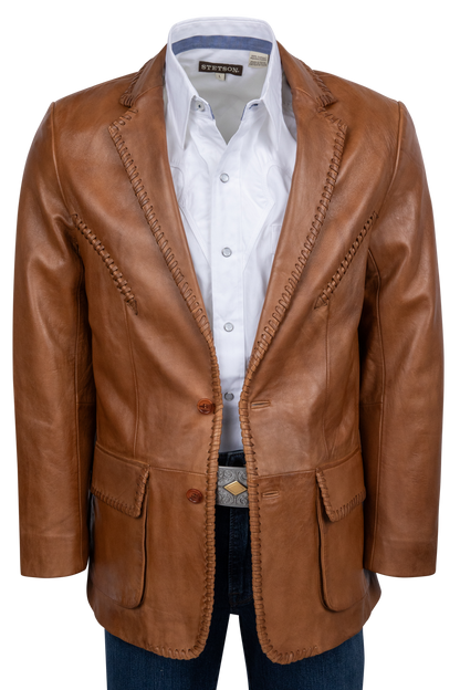 Pinto Ranch Tan Whipstitch Blazer