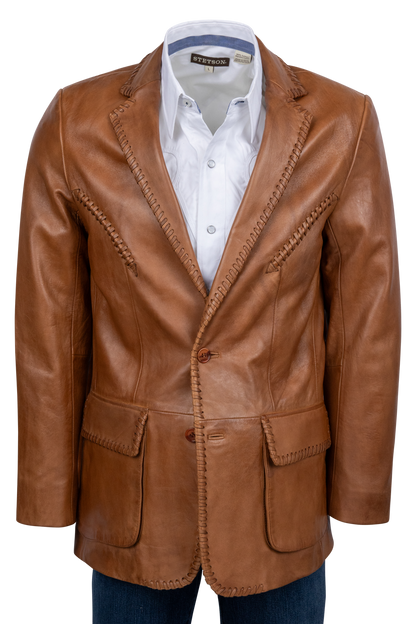 Pinto Ranch Tan Whipstitch Blazer