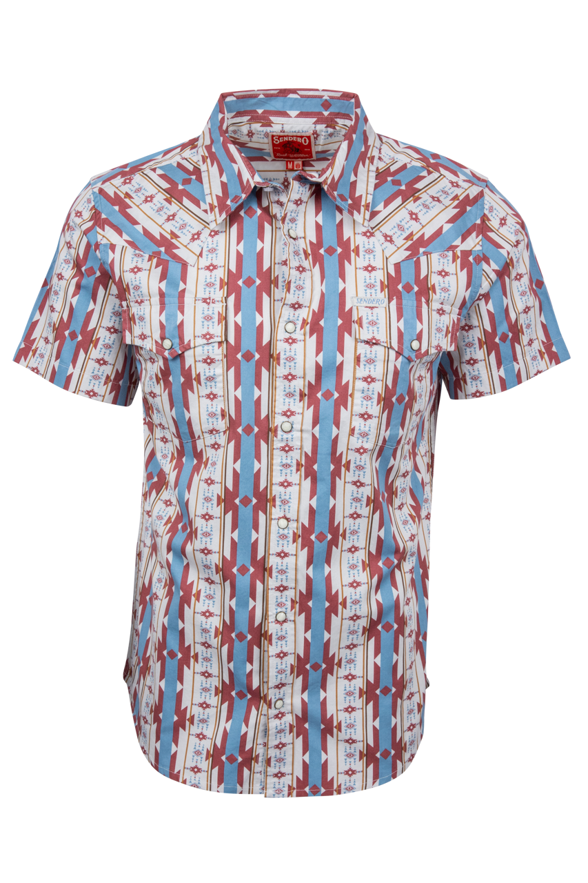 Sendero Cienega Stripe Wyatt Pearl Snap Shirt