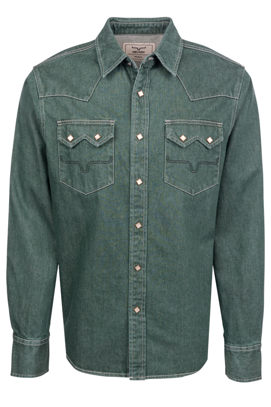 Kimes Ranch Roscoe Western Snap Shirt - Forest
