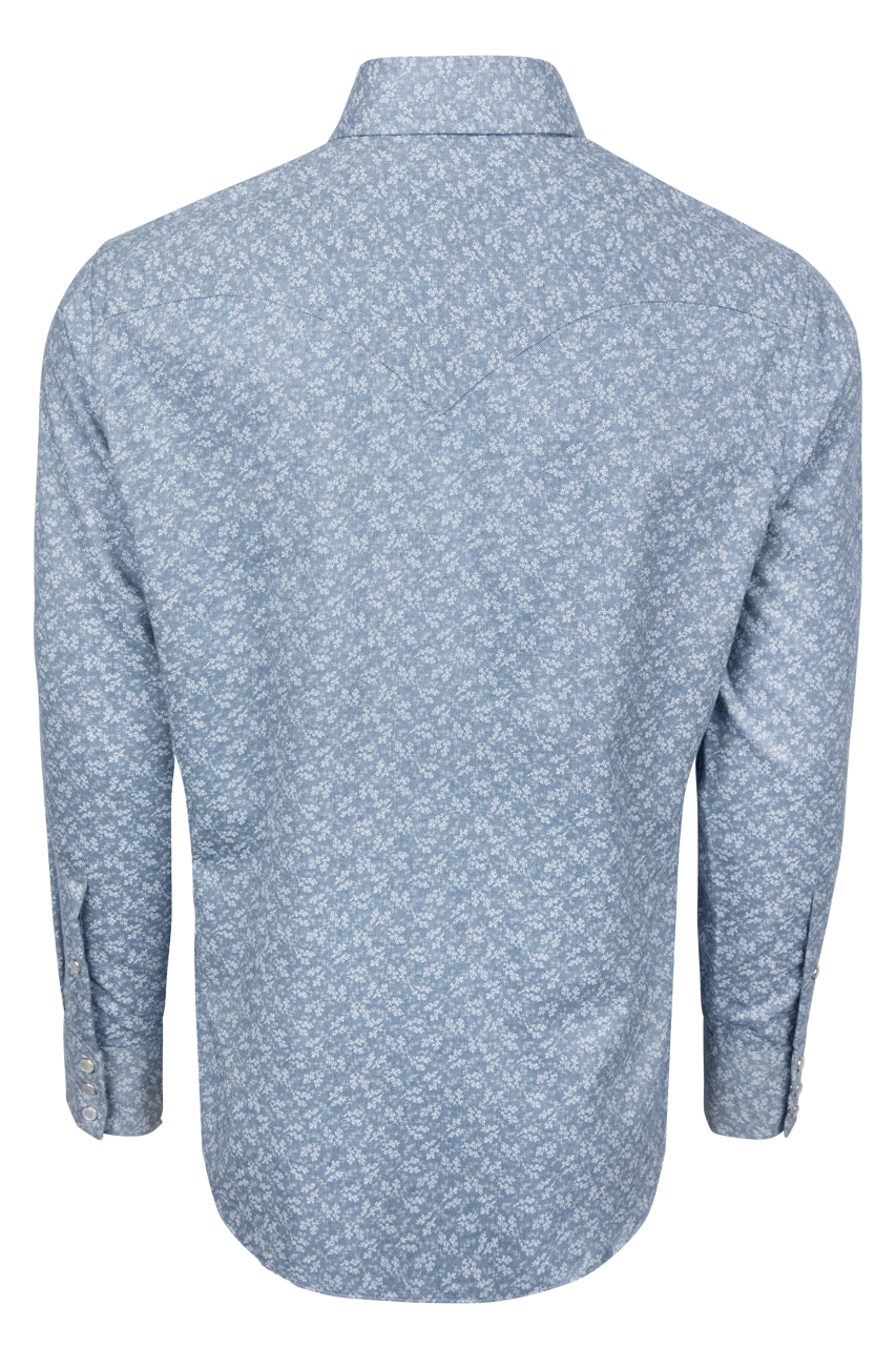 Lyle Lovett For Hamilton Floral Snap Shirt - Blue