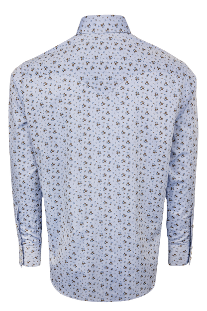 Lyle Lovett For Hamilton Blue Floral Snap Shirt