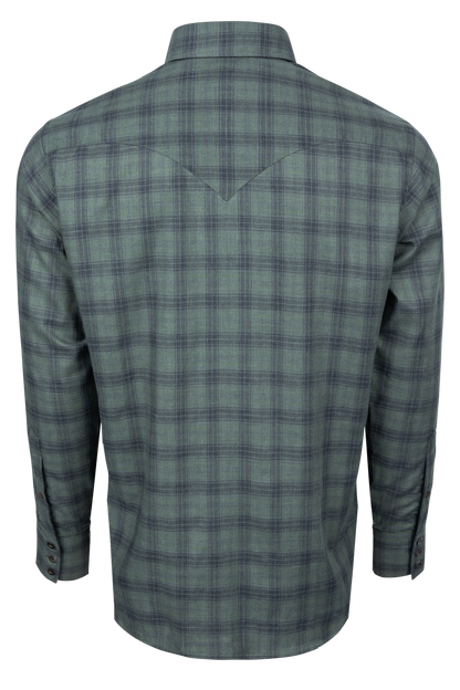 Lyle Lovett For Hamilton Green Plaid Button Down Shirt