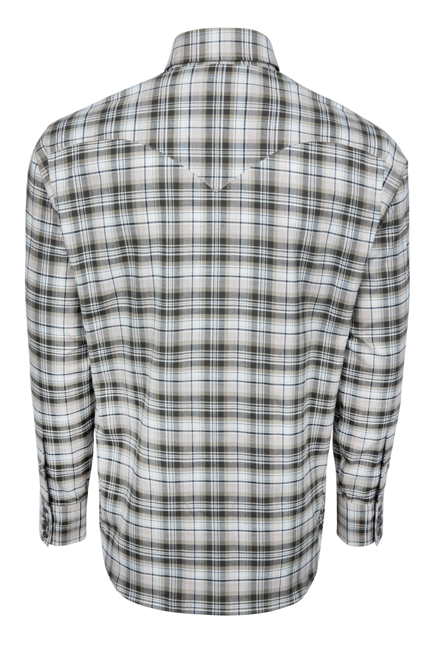 Lyle Lovett For Hamilton Tan Plaid Button Down Shirt