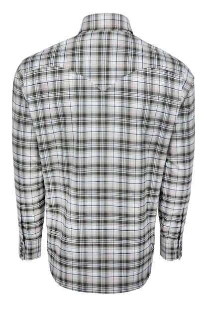 Lyle Lovett For Hamilton Tan Plaid Button Down Shirt