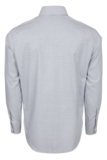 Pinto Ranch YY Collection Button Down Shirt - Blue Check