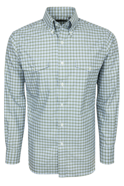 Pinto Ranch YY Collection Button Down Shirt - Sage Check