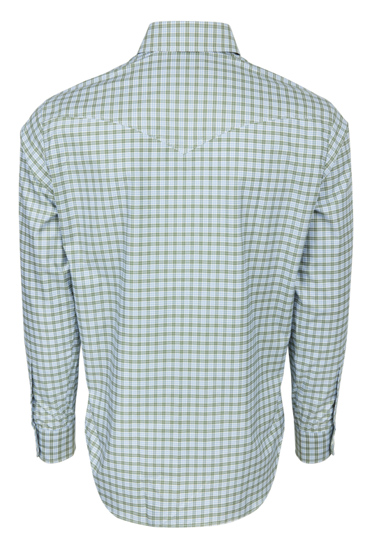Pinto Ranch YY Collection Button Down Shirt - Sage Check - alternate view