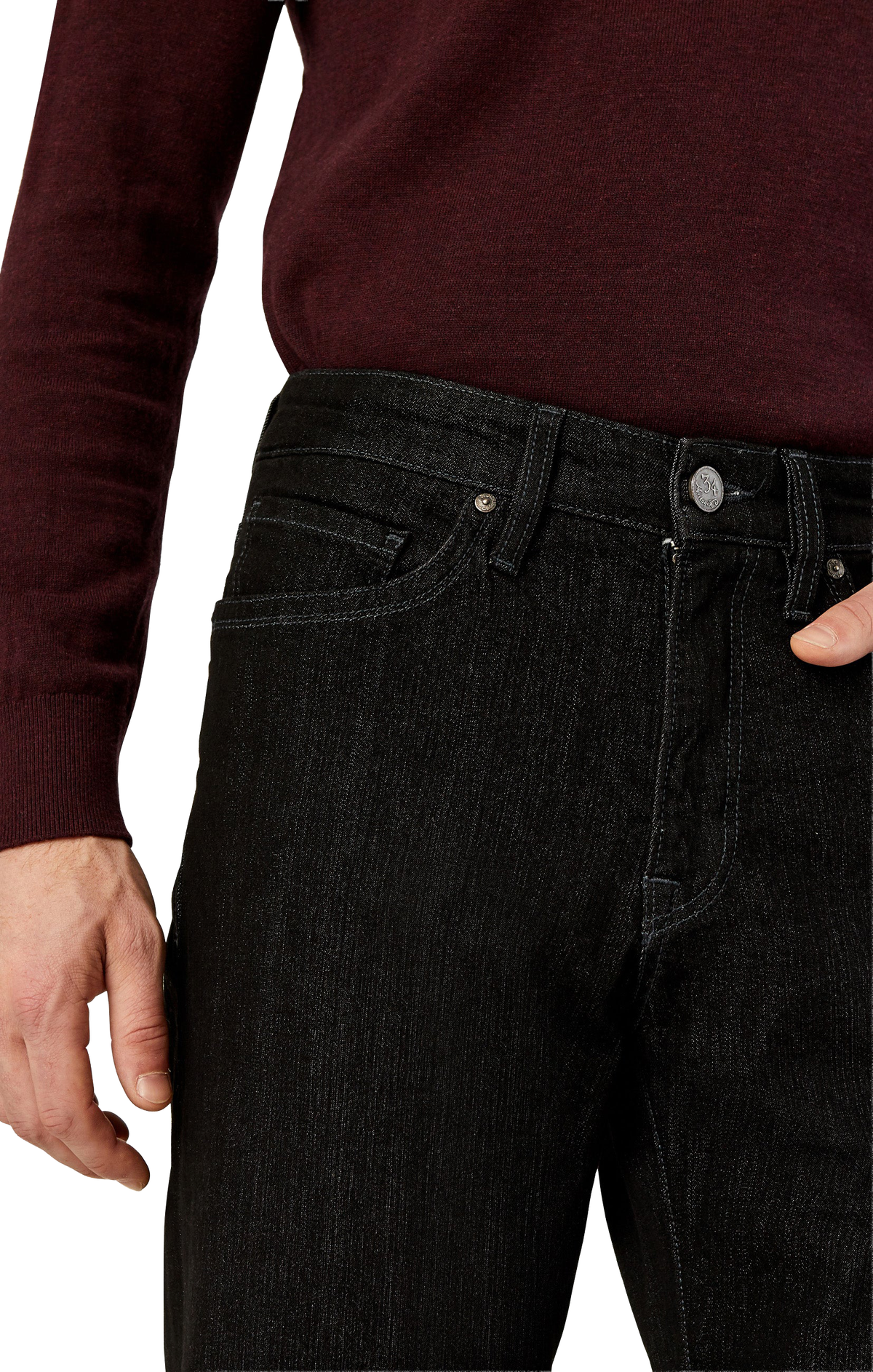 34 Heritage Charisma Relaxed Straight Jeans - Charcoal