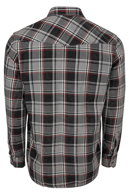 Pinto Ranch Plaid Western Snap Shirt - Black