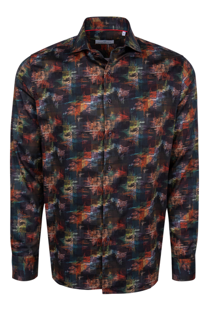 Pinto Ranch Desert Abstract Print Long Sleeve Shirt