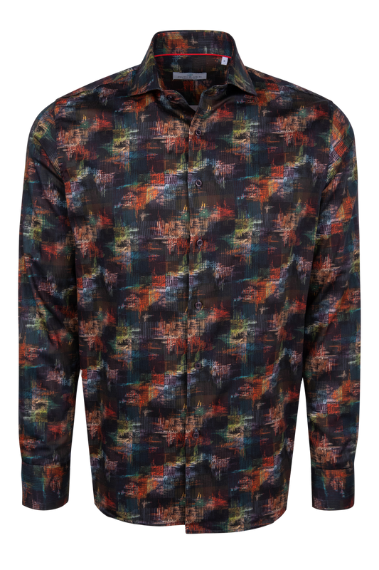 Pinto Ranch Desert Abstract Print Long Sleeve Shirt