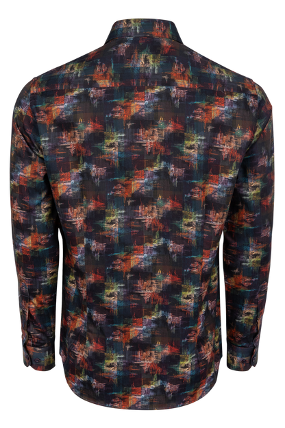 Pinto Ranch Desert Abstract Print Long Sleeve Shirt