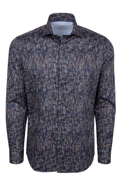 Pinto Ranch Navy Blinking Button-Down Shirt