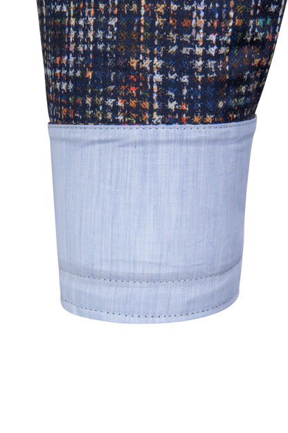 Pinto Ranch Navy Blinking Button-Down Shirt