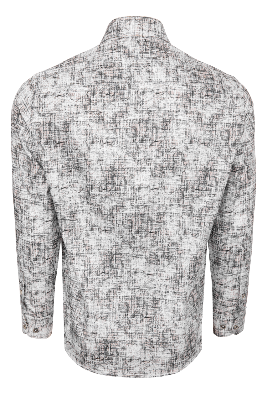 Pinto Ranch Oat Hypno Plaid Button-Down Shirt