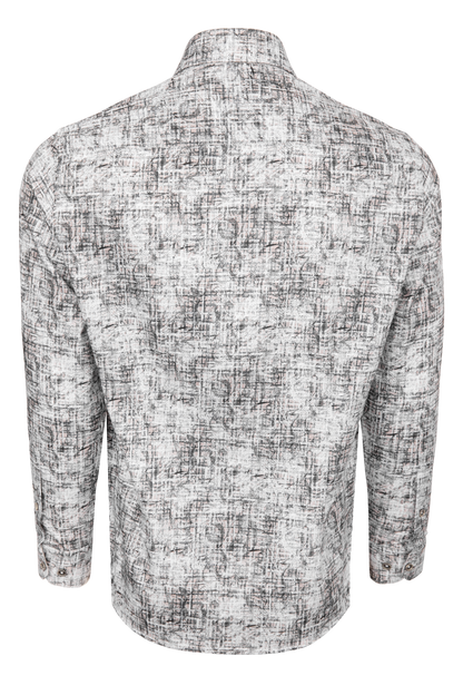 Pinto Ranch Oat Hypno Plaid Button-Down Shirt