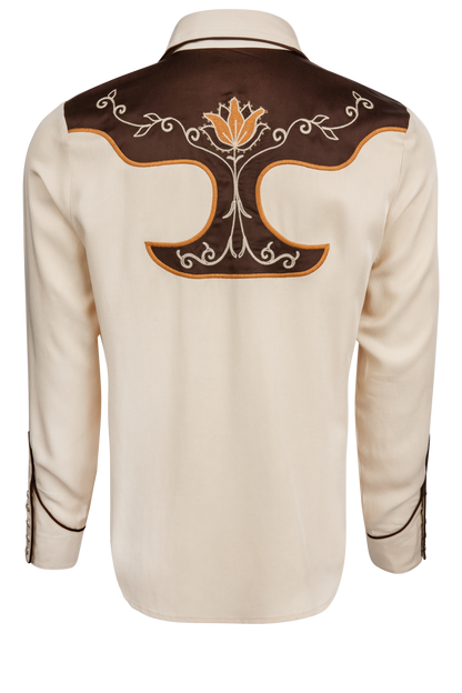 H Bar C Snap Front Santa Barbara Shirt - Tan