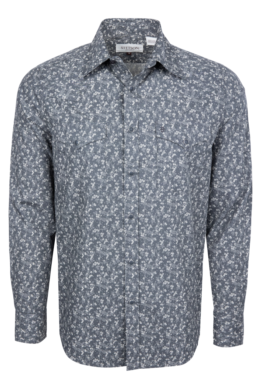 Stetson Men's Vintage Floral Snap Shirt