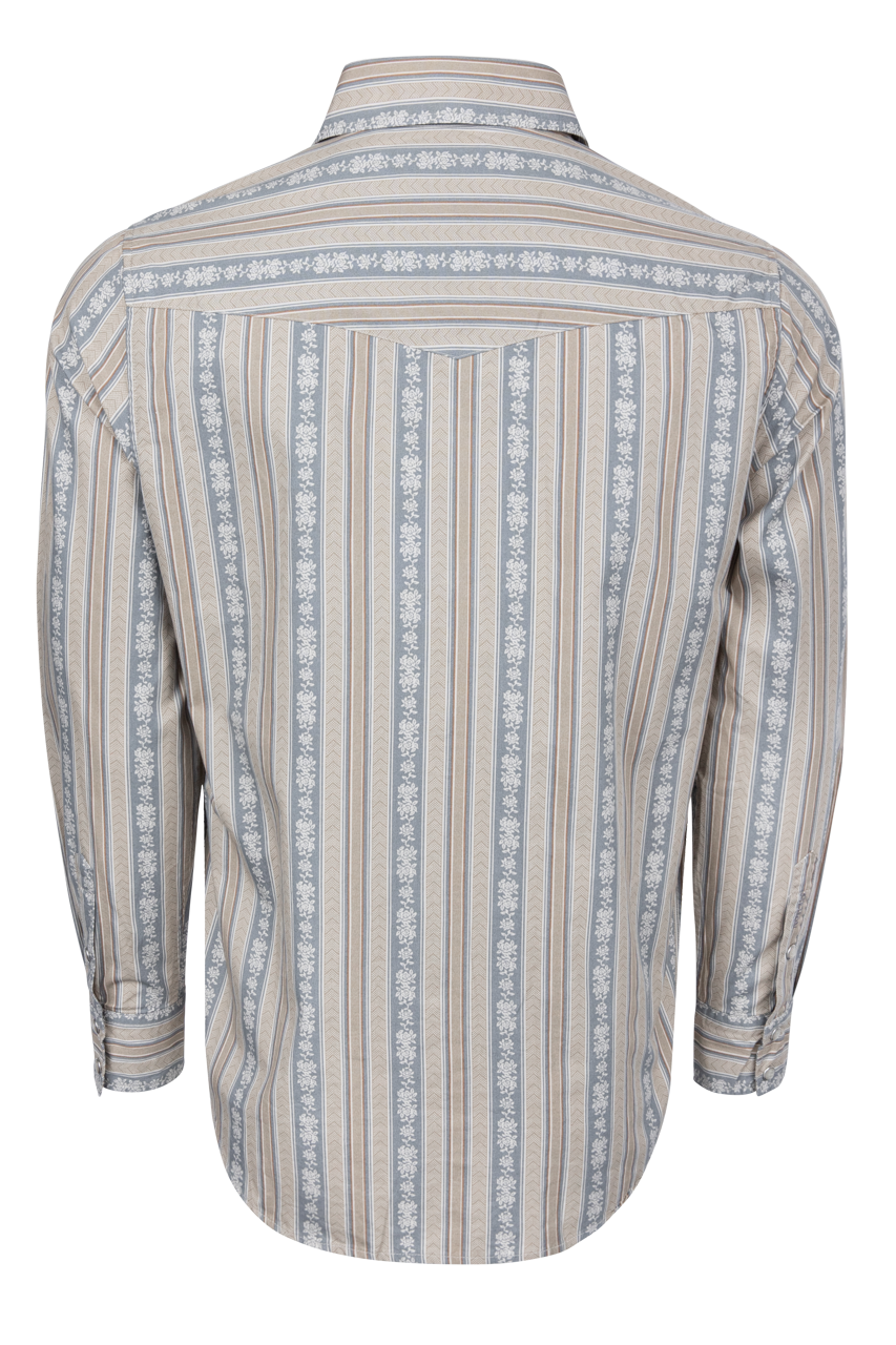 Stetson Men's Chevron Stripe Western Shirt