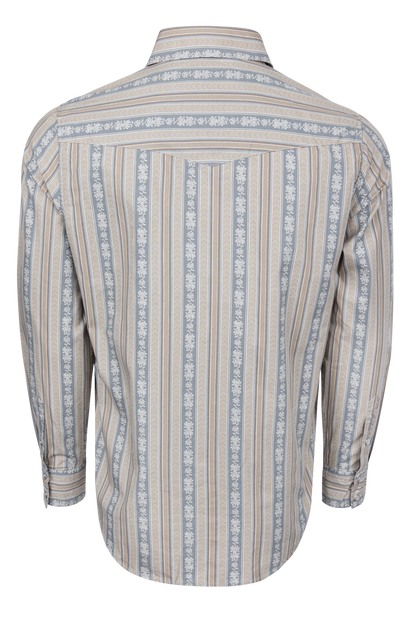 Stetson Men's Chevron Stripe Western Shirt