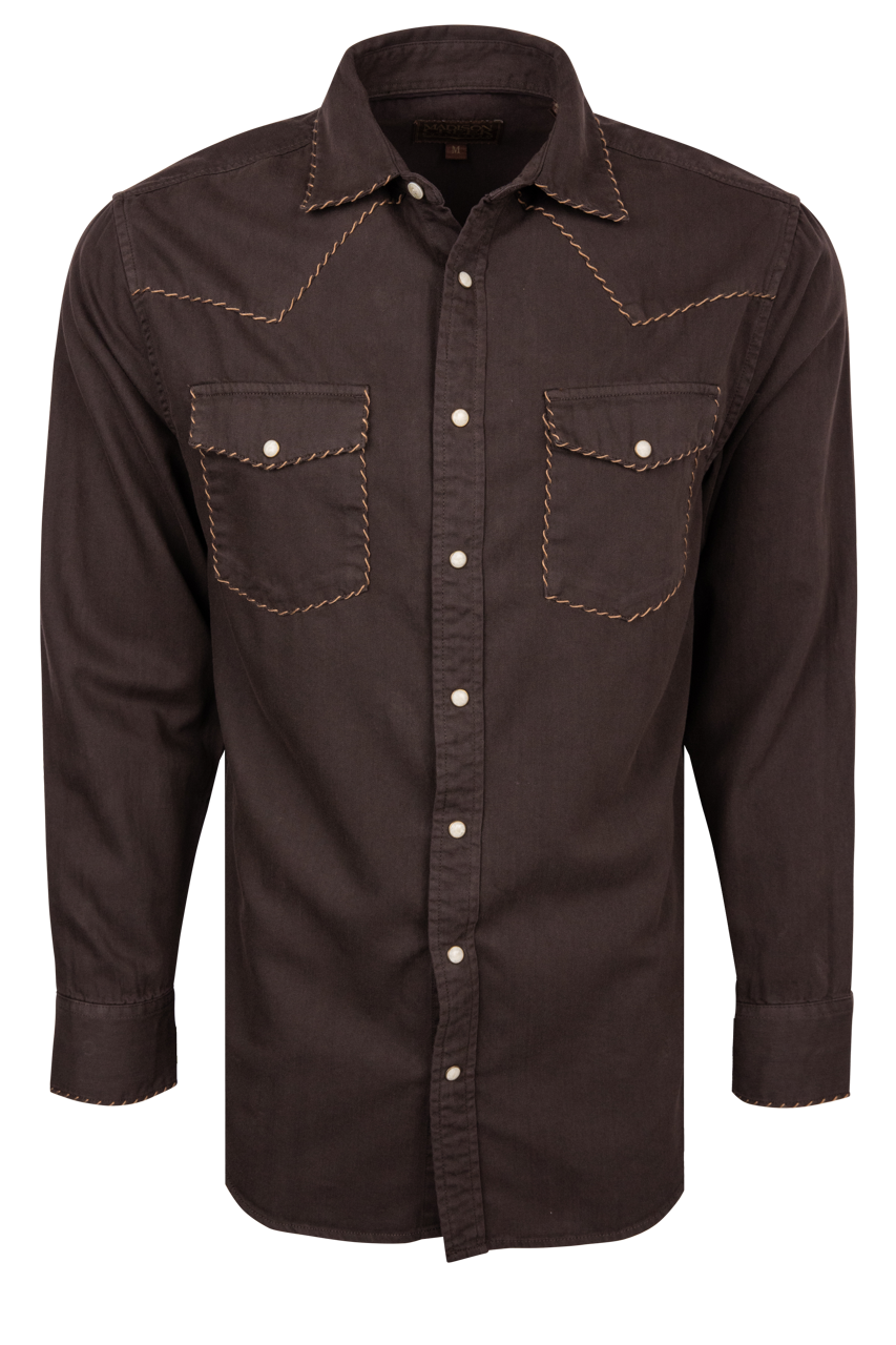 Madison Creek Branson Whipstitch Denim Shirt
