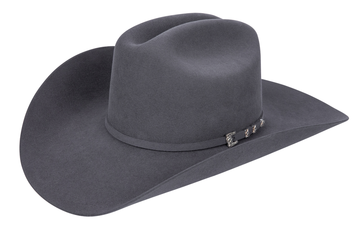 Resistol George Strait 6X Logan Felt Cowboy Hat - Charcoal