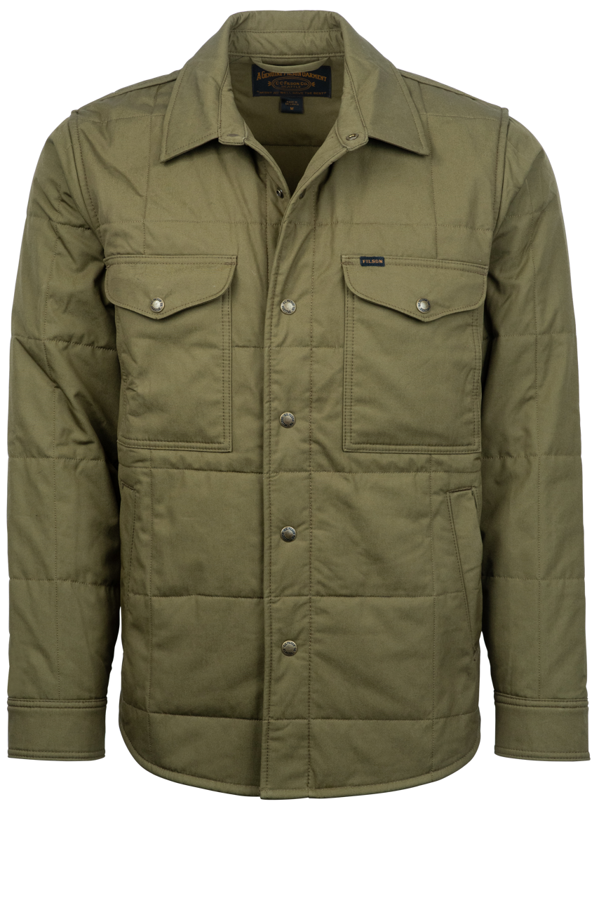 Filson Cover Cloth Quilted Shirt Jacket