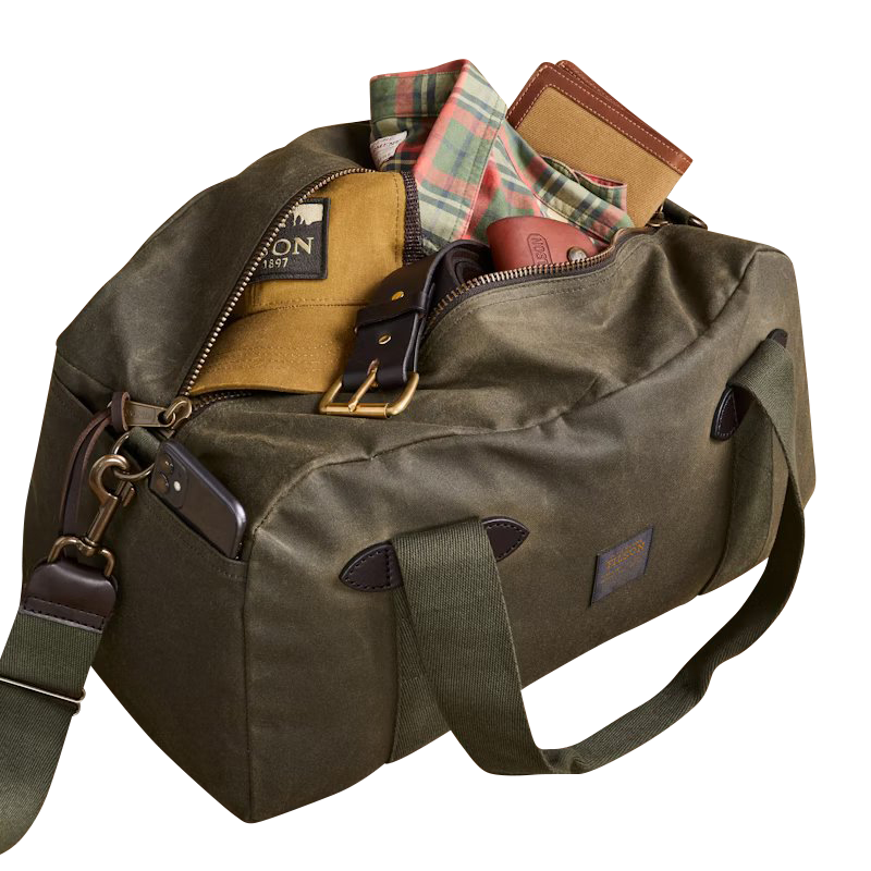 Filson Small Tin Cloth Duffle Bag Pinto Ranch