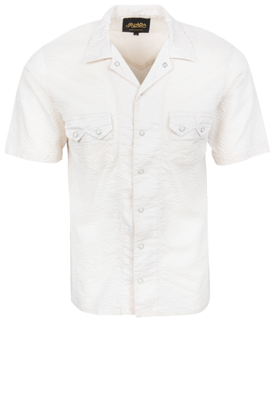トップス sySkipper SeersuckerShirts Richter Goods Salado Seersucker Snap Shirt - Ivory – Pinto Ranch