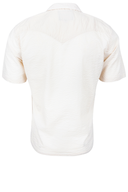 Richter Goods Salado Seersucker Snap Shirt - Ivory