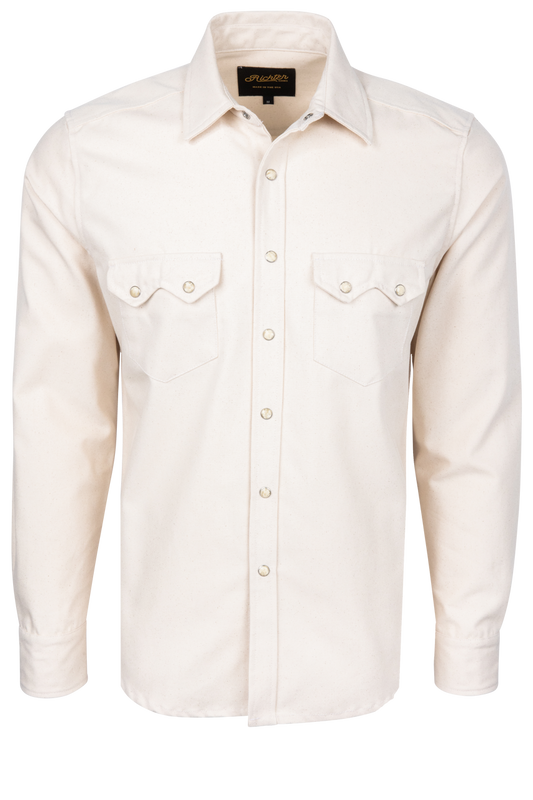 Richter Goods Men's Duck Canvas Western Snap Shirt - Clay