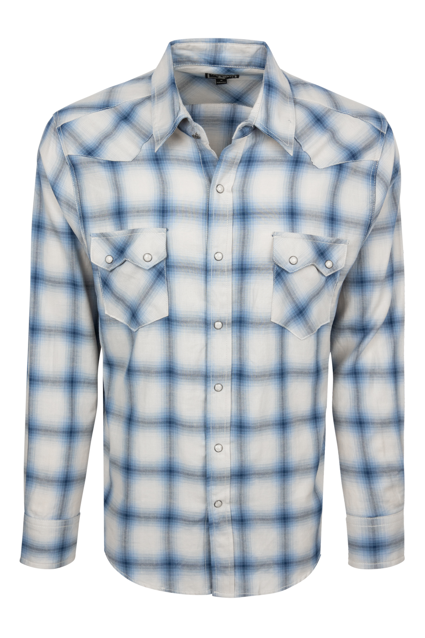 True Grit The Wyatt Plaid Western Snap Shirt