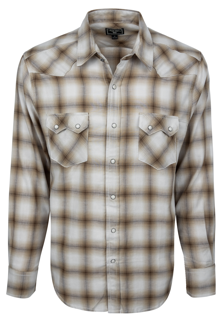True Grit The Wyatt Plaid Western Snap Shirt