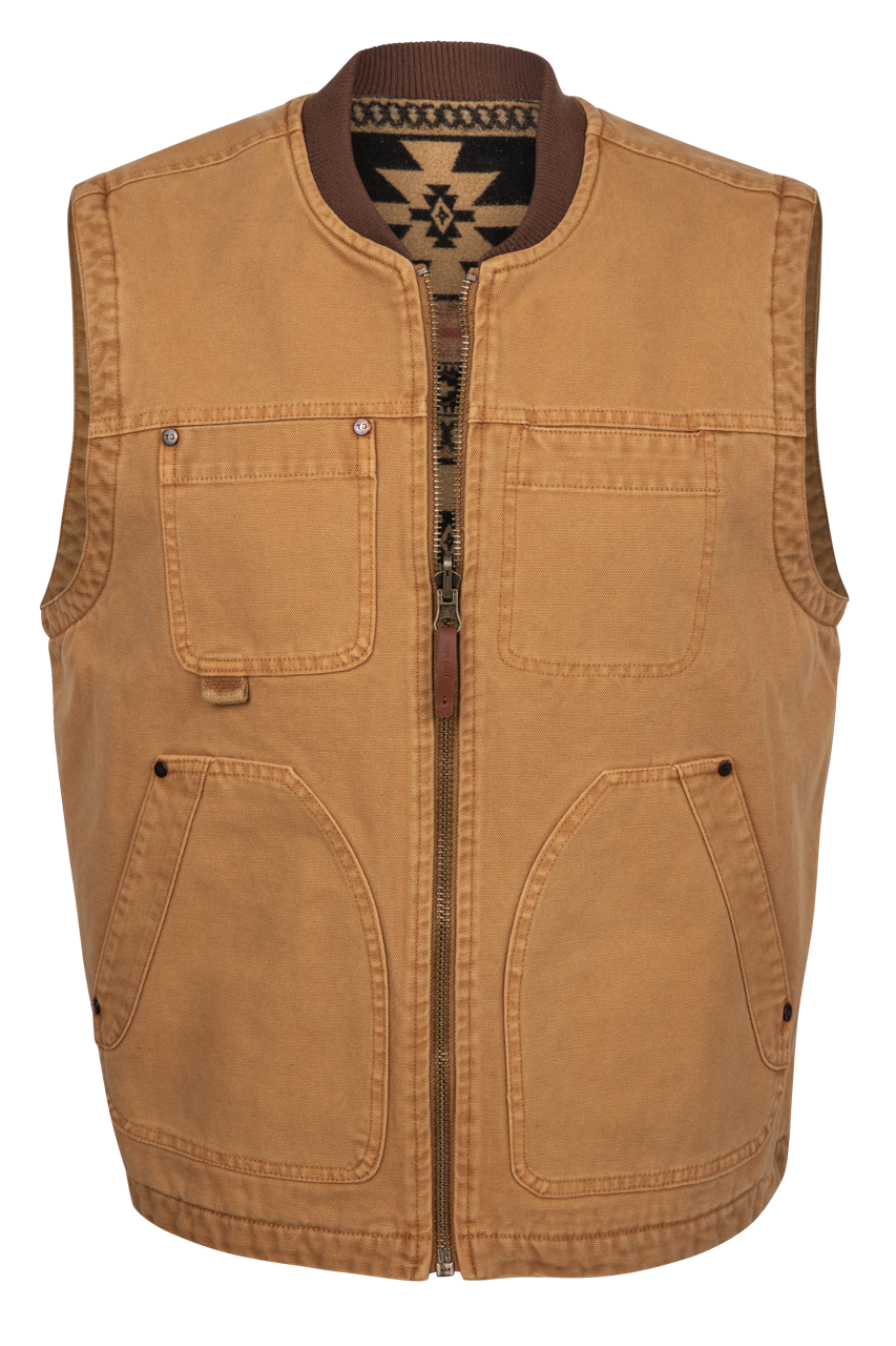 True Grit Ryder Reversible Canvas Vest